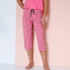3/4-pyjamabroek met bloemenprint 