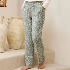 Pyjamabroek met bloemenprint
