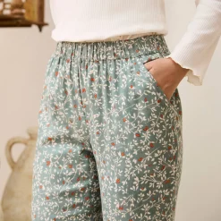 Pyjamabroek met bloemenprint