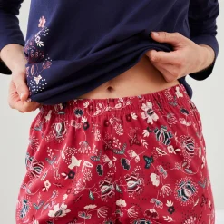 Pyjamabroek met bloemenprint