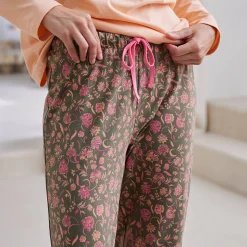 Pyjamabroek met bloemenprint 