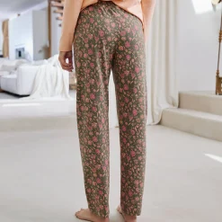 Pyjamabroek met bloemenprint 