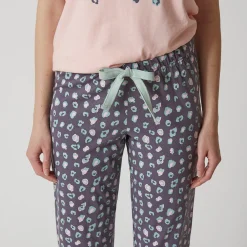 3/4-pyjamabroek met print 