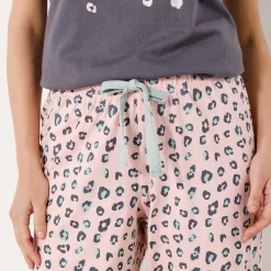 3/4-pyjamabroek met print 