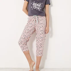 3/4-pyjamabroek met print 