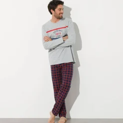 Pyjamabroek met ruitjesprint