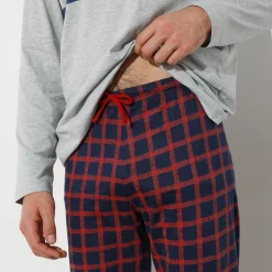 Pyjamabroek met ruitjesprint