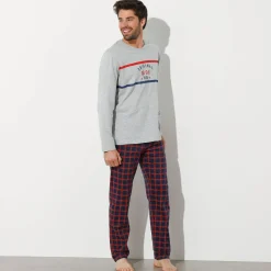 Pyjamabroek met ruitjesprint