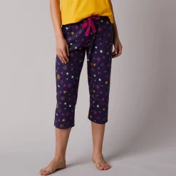 3/4-pyjamabroek met sterrenprint Estrella - katoen
