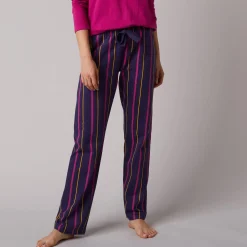 Pyjamabroek met strepenprint Estrella - katoen