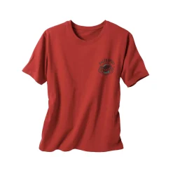 Pyjamashirt met borstprint en korte mouwen