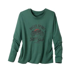 Pyjamashirt met geplaatste print en lange mouwen