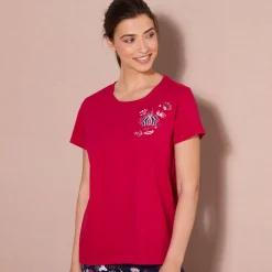 Pyjamashirt met korte mouwen