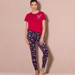 Pyjamashirt met korte mouwen
