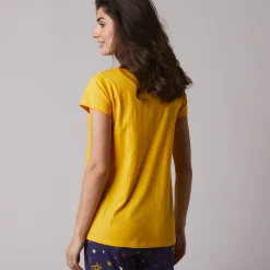 Pyjamashirt met korte mouwen en print Estrella