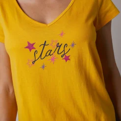 Pyjamashirt met korte mouwen en print Estrella