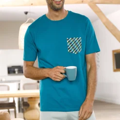 Pyjamashirt met korte mouwen