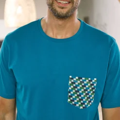 Pyjamashirt met korte mouwen