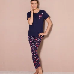 Pyjamashirt met korte mouwen