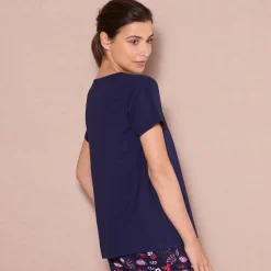 Pyjamashirt met korte mouwen