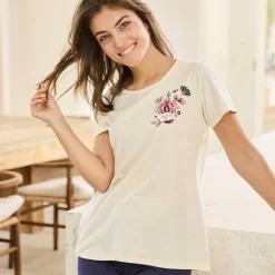 Pyjamashirt met korte mouwen