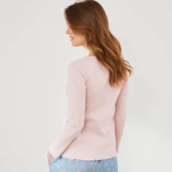 Pyjamashirt met lange mouwen