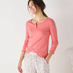 Pyjamashirt met lange mouwen