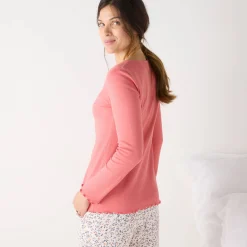 Pyjamashirt met lange mouwen