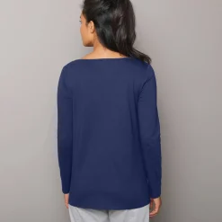 Pyjamashirt met lange mouwen en print Estrella