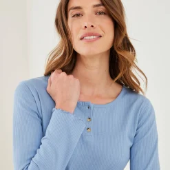 Pyjamashirt met lange mouwen