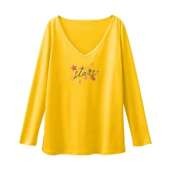Pyjamashirt met lange mouwen en print Estrella