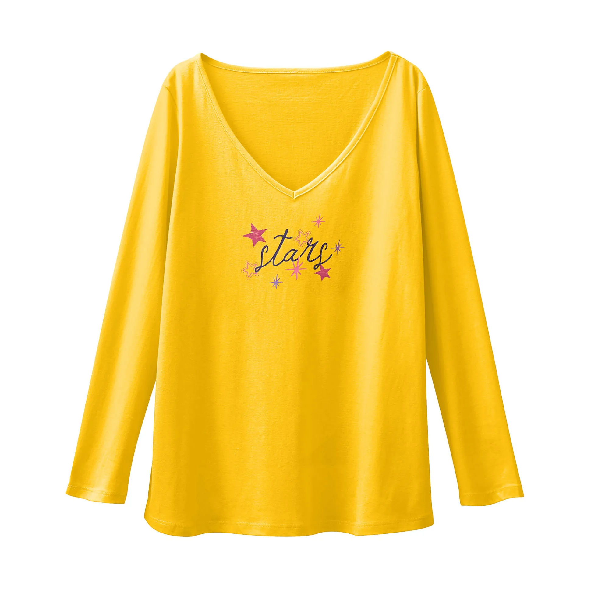 Pyjamashirt met lange mouwen en print Estrella