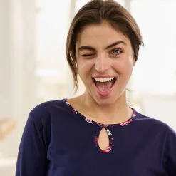 Pyjamashirt met lange mouwen