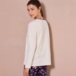 Pyjamashirt met lange mouwen