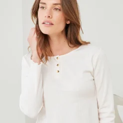 Pyjamashirt met lange mouwen