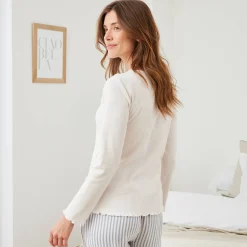 Pyjamashirt met lange mouwen