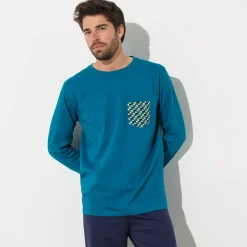 Pyjamashirt met lange mouwen