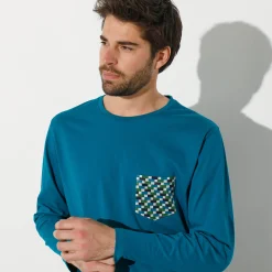 Pyjamashirt met lange mouwen