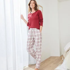 Pyjamashirt met lange mouwen