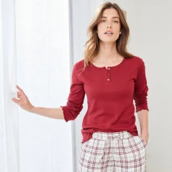 Pyjamashirt met lange mouwen