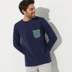 Pyjamashirt met lange mouwen