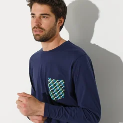 Pyjamashirt met lange mouwen
