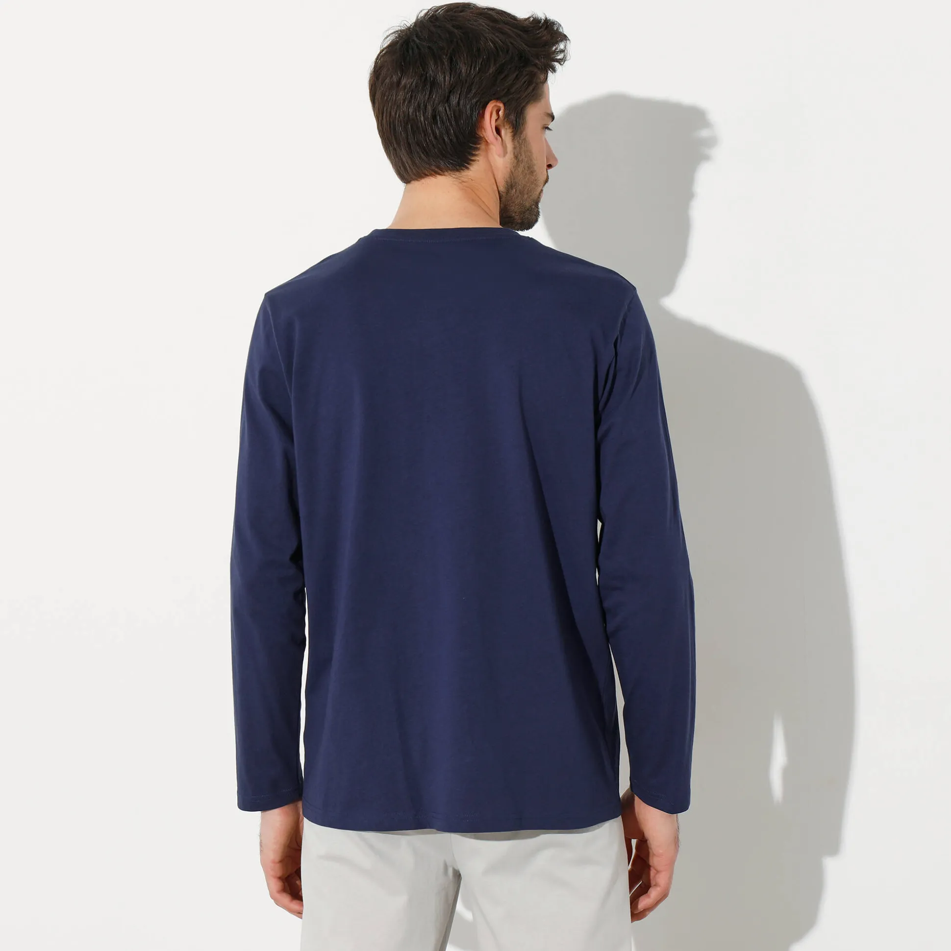 Pyjamashirt met lange mouwen