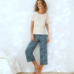 Pyjama-T-shirt met Ikat-print