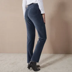 Rechte broek in fluweeltricot