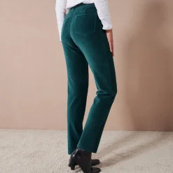 Rechte broek in fluweeltricot