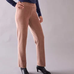 Rechte broek in fluweeltricot