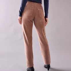 Rechte broek in fluweeltricot