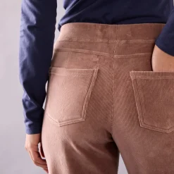 Rechte broek in fluweeltricot