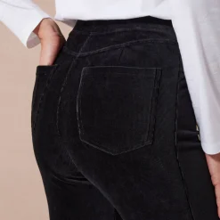 Rechte broek in fluweeltricot